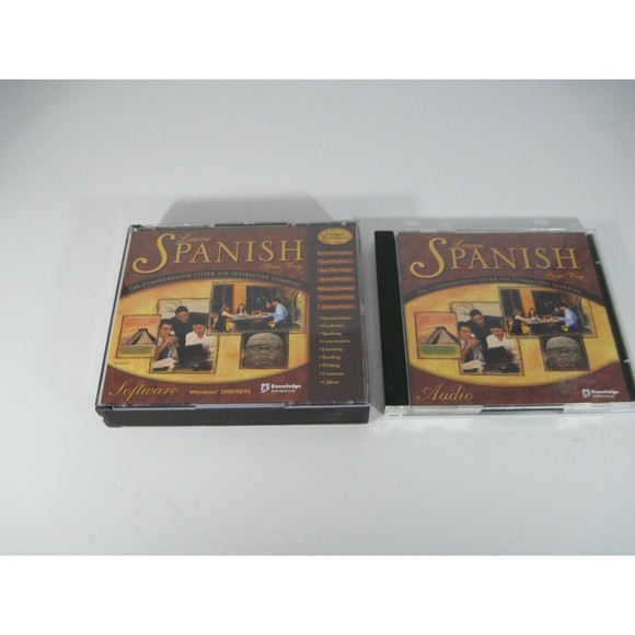 Learn Spanish Your Way Audio (2 CD's) Software (3 CD's) for Windows 2000/98/95 - Picture 1 of 6